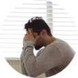 Portrait Of Depressed Young Guy